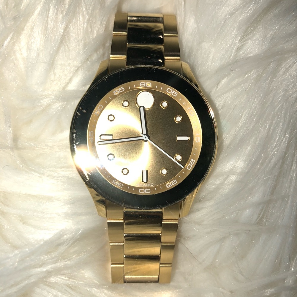 Movado Bold gold  Yellow sports watch